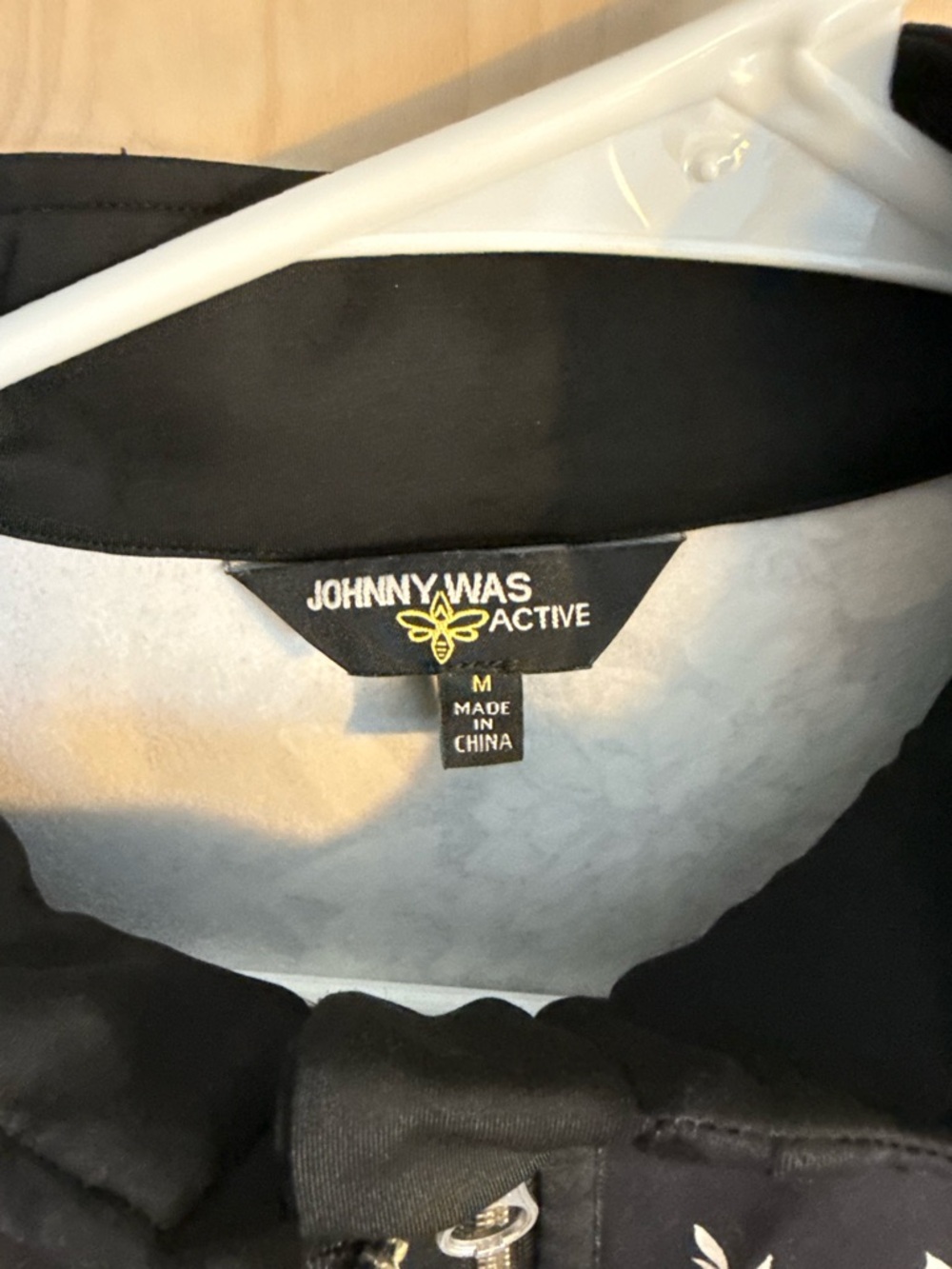 Johnny Was Black and White Floral Zip-Front Jacket - Picture 3 of 3